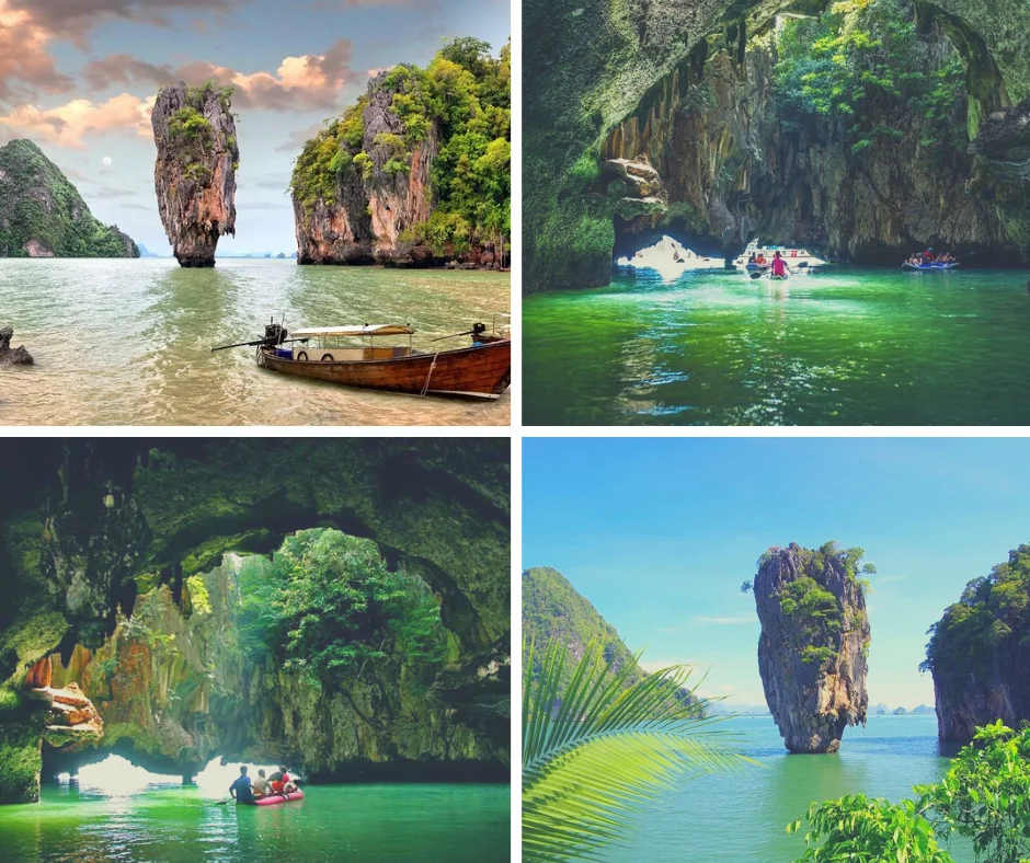 ทัวร์เต็มวัน พายเรือแคนู เกาะเจมส์บอนด์ (เกาะเขาพิงกัน เกาะห้อง เกาะพนัก) โดยเรือใหญ่