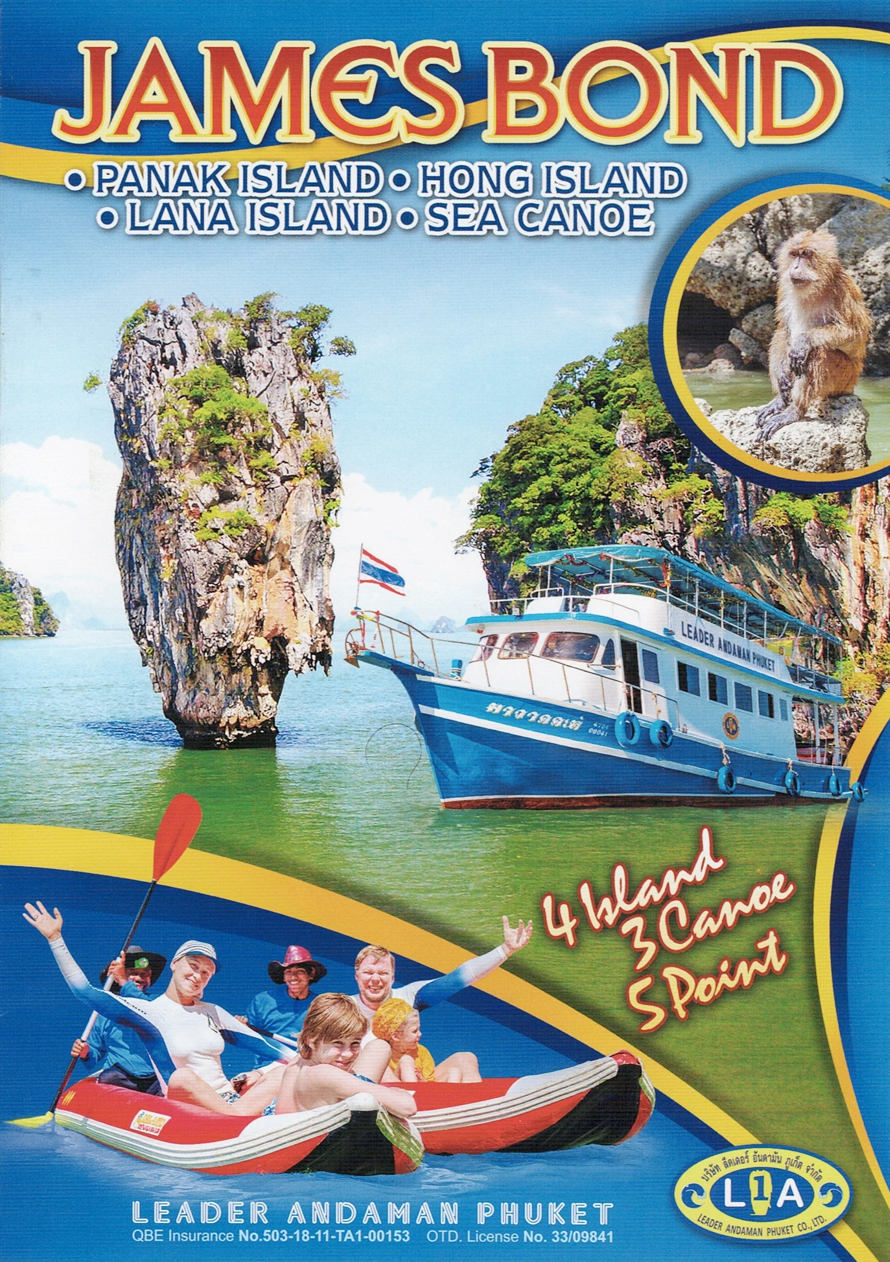 Full Day Trip Canoeing James Bond Island (Hong Island , Panak Island) By Big boat