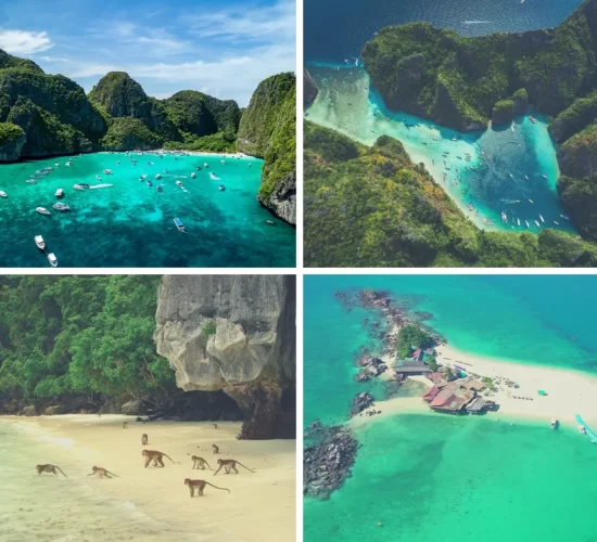 ทัวร์เต็มวัน เกาะพีพี อ่าวมาหยา เกาะไข่ โดยเรือสปีดโบ๊ท