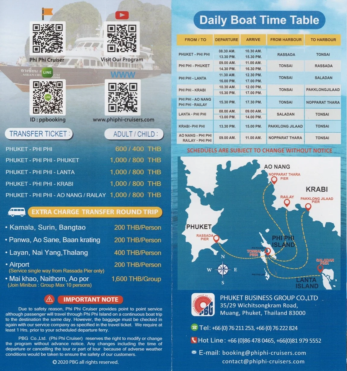 Ferry Ticket to Phi Phi Island (One way / Round trip)